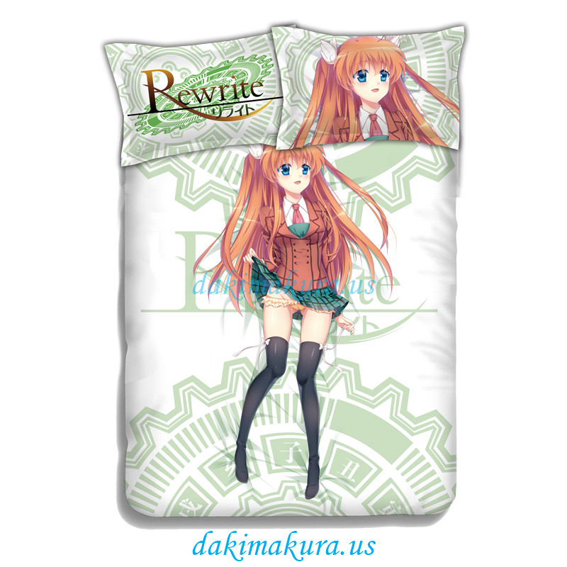 Ohtori Chihaya -Rewrite Anime 4 Pieces Bedding Sets,Bed Sheet Duvet Cover with Pillow Covers Ohtori Chihaya -Rewrite Anime 4 Pieces Bedding Sets,Bed Sheet Duvet Cover with Pillow Covers